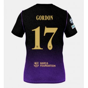 Barcelona Anthony Gordon #17 Jalkapallovaatteet Vieraspaita 2026-27 Lyhythihainen